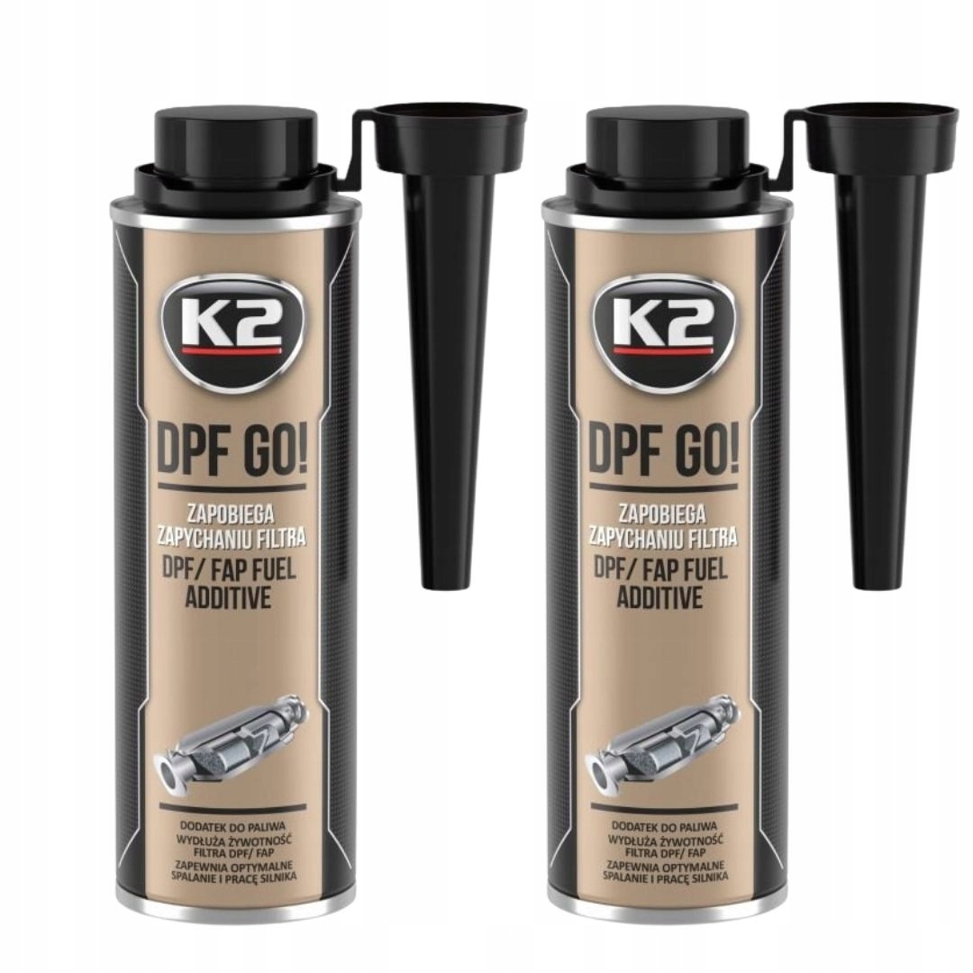 K2 Dodatek Do Ochrony Dpf Fap Zapobiega Zapychaniu 250ML 2 Sztuki