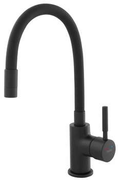 Ferro Bateria Zlew. Zumba Nero Elastyczna Wylewka