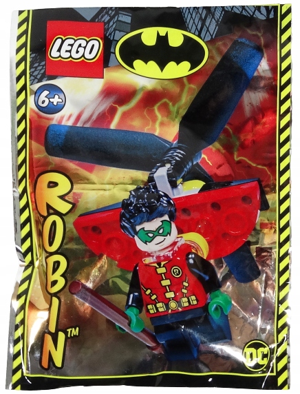 LEGO SUPER HEROES BATMAN DC 212221 FIGURKA ROBIN JETPACK SH822 SASZETKA