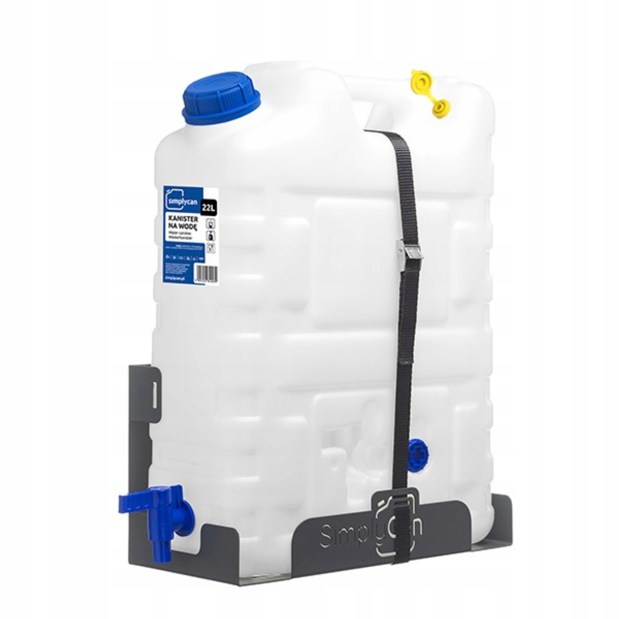 Kanister Baniak Na Wodę Pitną Z Uchwytem 20L Z Atestem Kranik Odpowietrznik