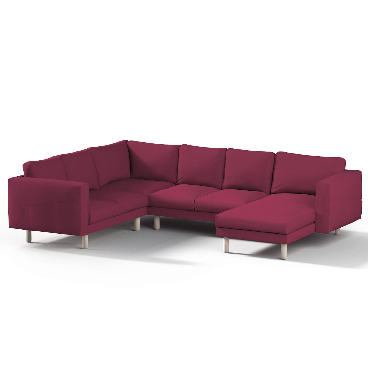 Dekoria potah na 5místnou pohovku Norsborg Ikea, růžový