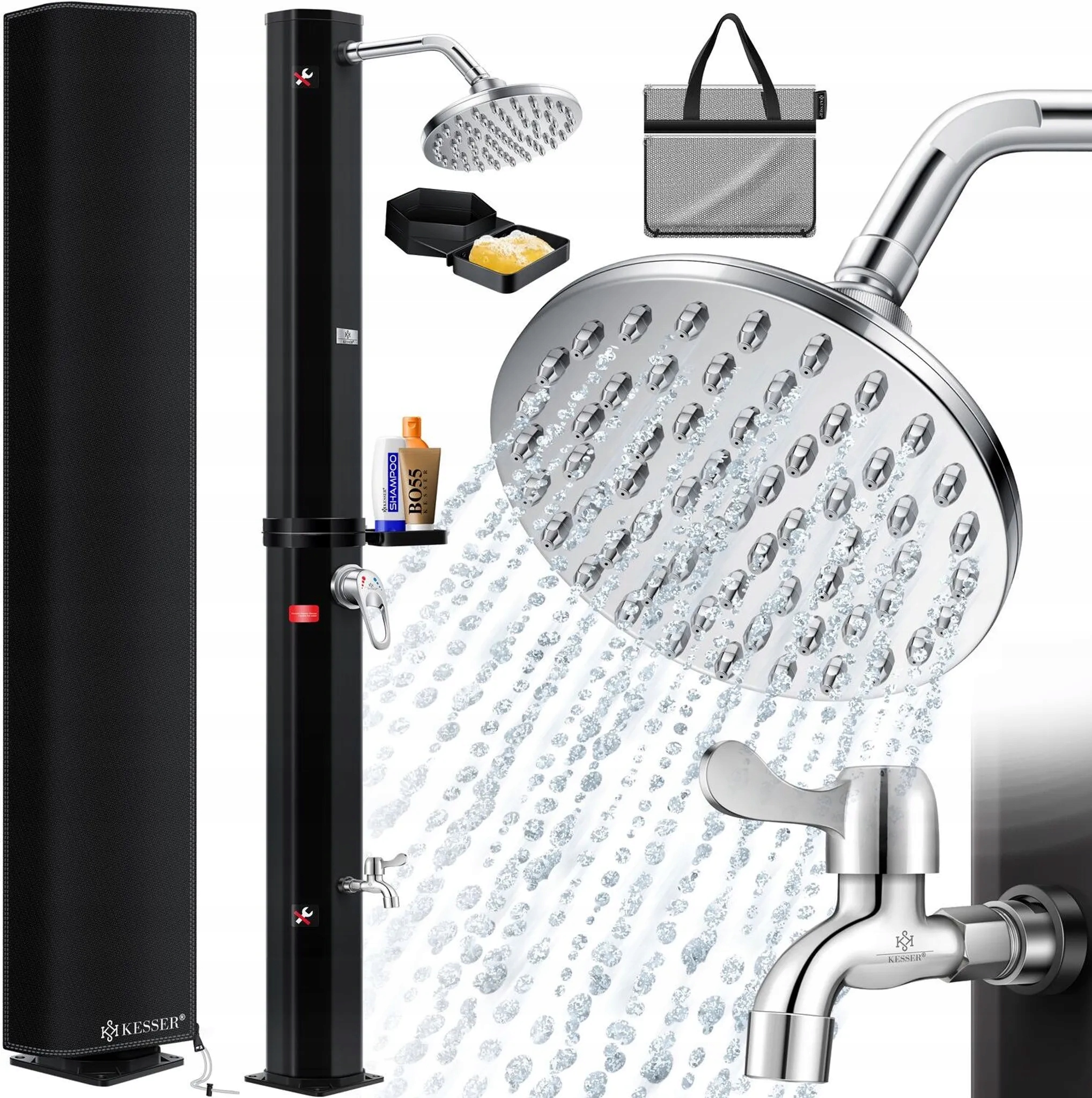 Solárna Turistická Kempingová Sprcha 60 L