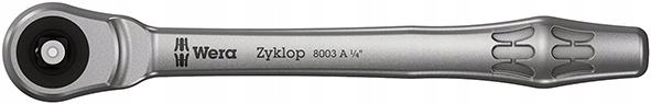 Račňa Wera 1/4" Zyklop Metal Push (preklápací unášač 4-hranný)
