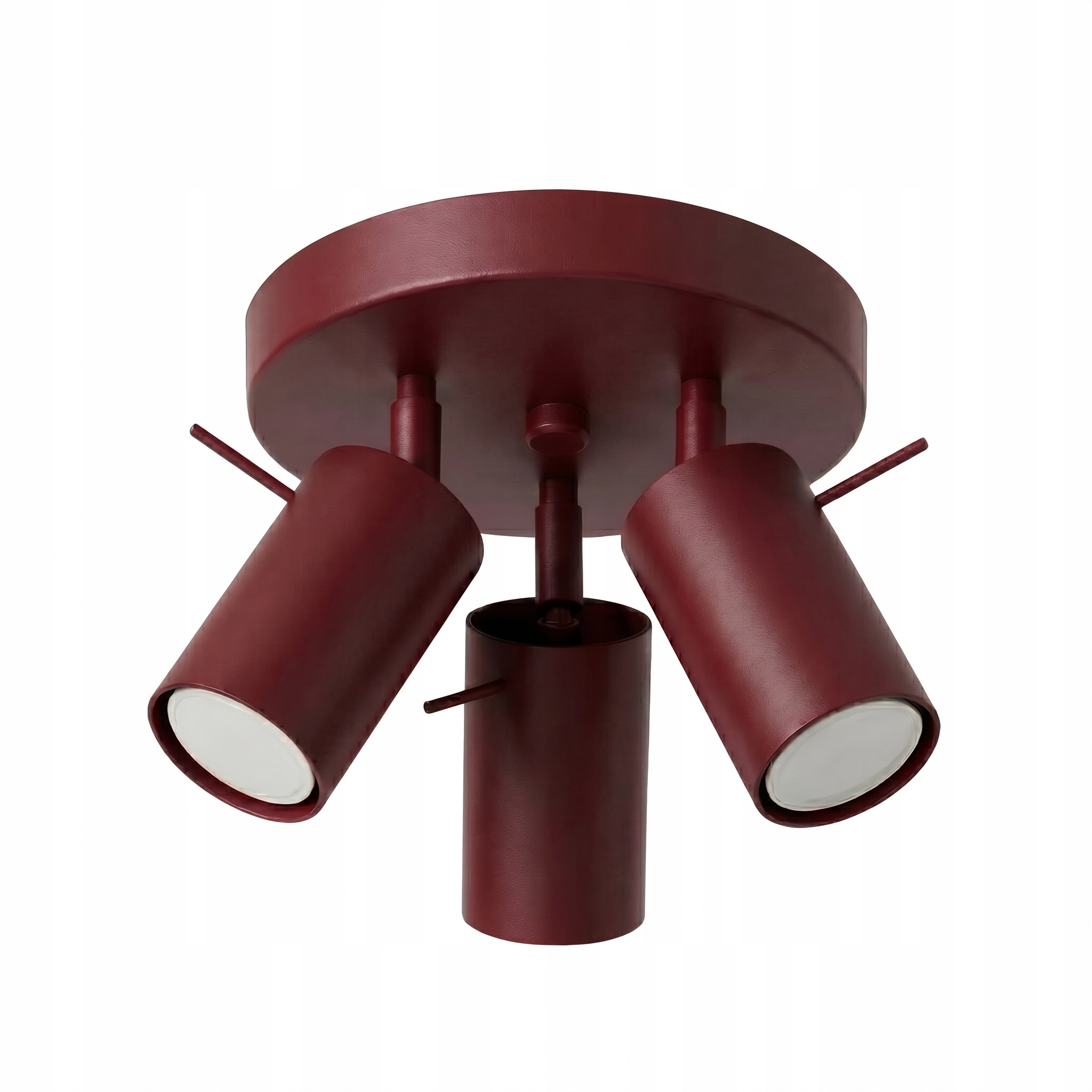 Stropné Svietidlo Ring 3P burgundský Stropné svietidlo s 3 tubami Lampa Sollux