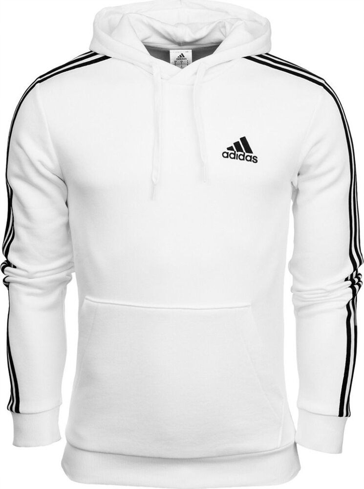 Pánská Mikina Adidas Essentials Fleece 3-STRIPES Hoodie Bílá GU2522 vel. 2XL