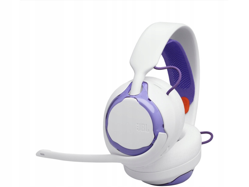 Słuchawki Jbl Quantum 250, Nauszne, Dźwięk przestrzenny Biało-fioletowy