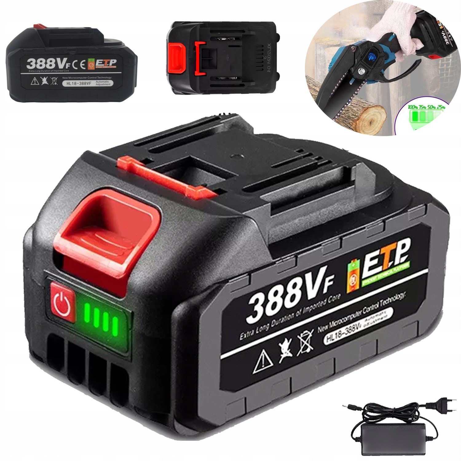 Akumulátor pro elektrické nářadí 18 V/21 V Nízká spotřeba energie