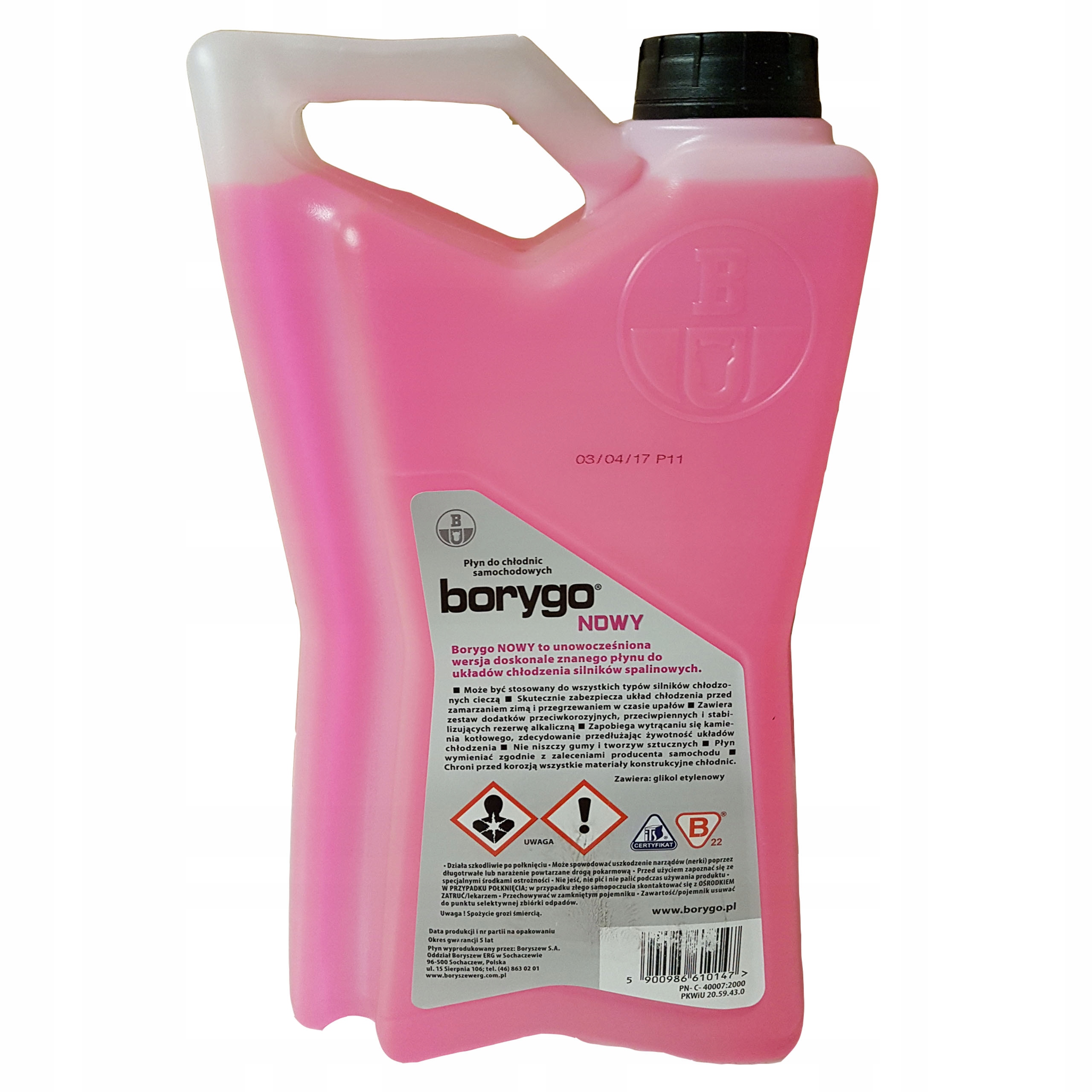 PŁYN do chłodnic Borygo Nowy różowy 5L Producent Borygo