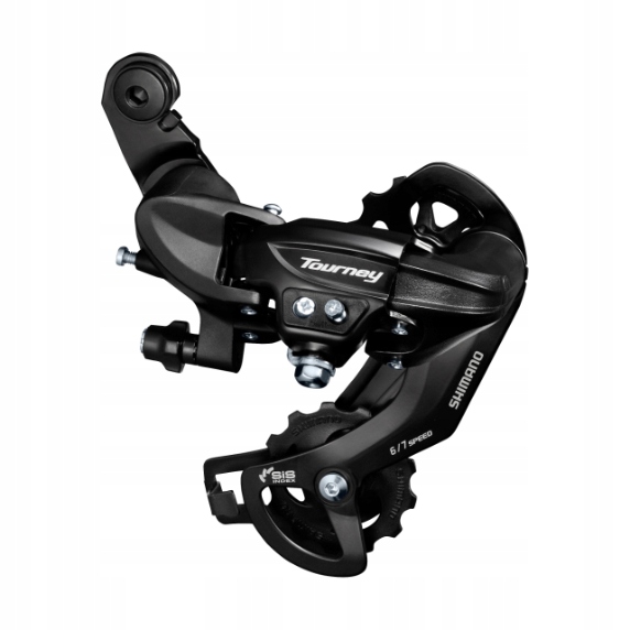 SHIMANO TOURNEY RD-TY300 SGS PRZERZUTKA TYŁ 5/6/7 RZ. NA ŚRUBĘ TYLNA CZARNA
