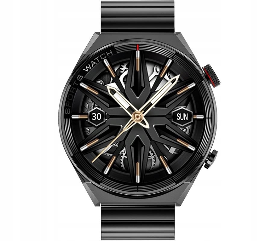 Smartwatch Rubicon RNCE99-2 Čierno-čierny Čierny silikónový remienok