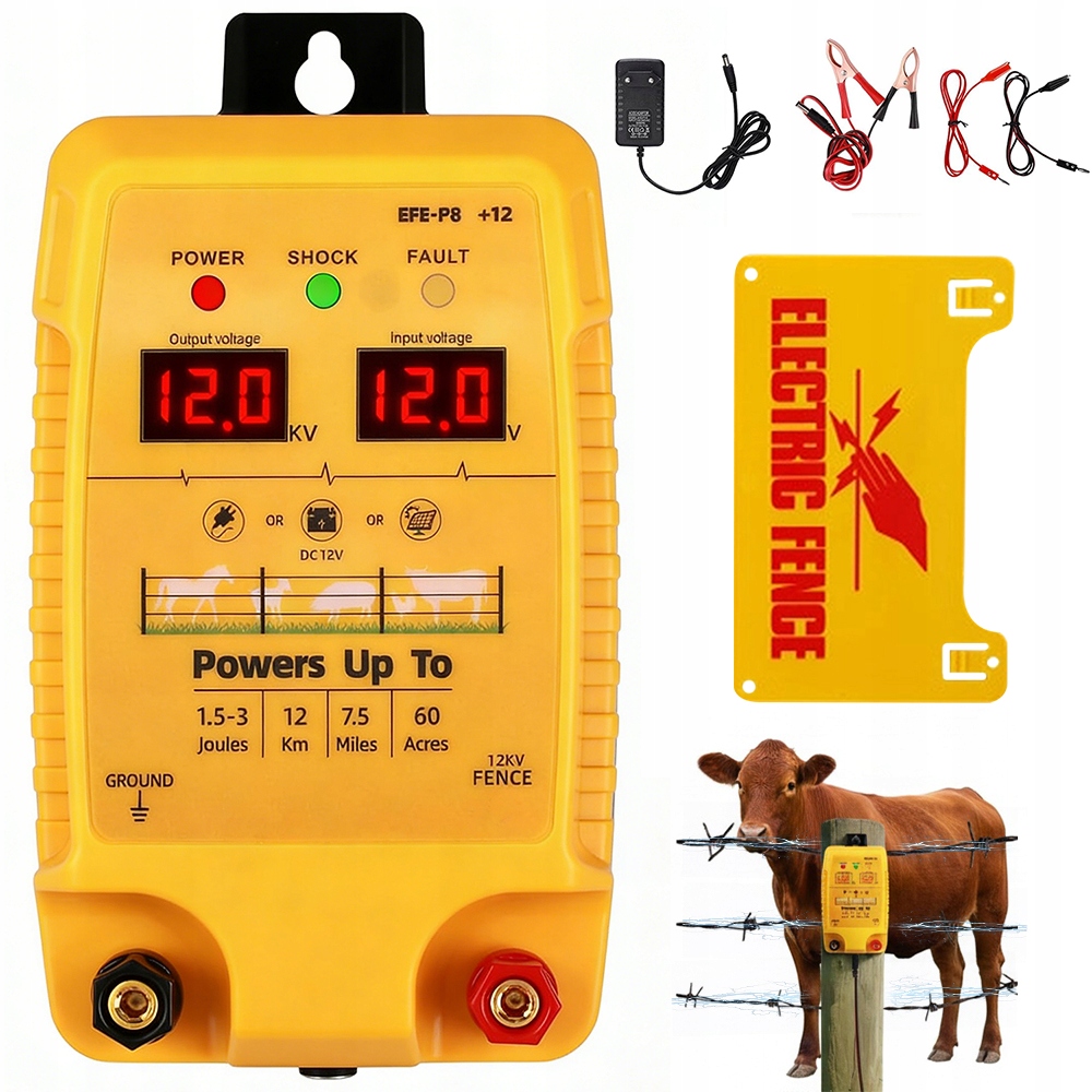Elektrikář Pastuch Elektrický Oplocení Pro Zvířata 12 Km