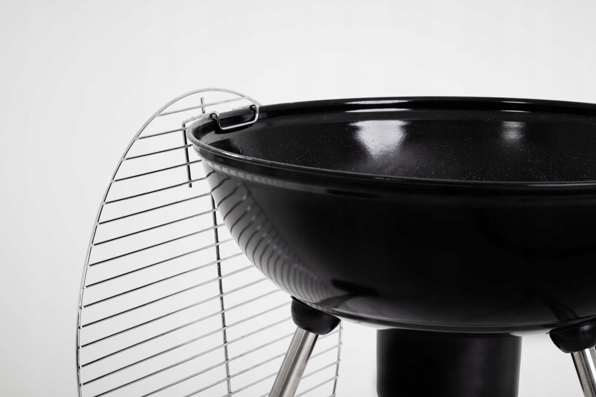 XXL GRILL Węglowy z POPIELNIKIEM na Kółkach BBQ Naterial 57cm