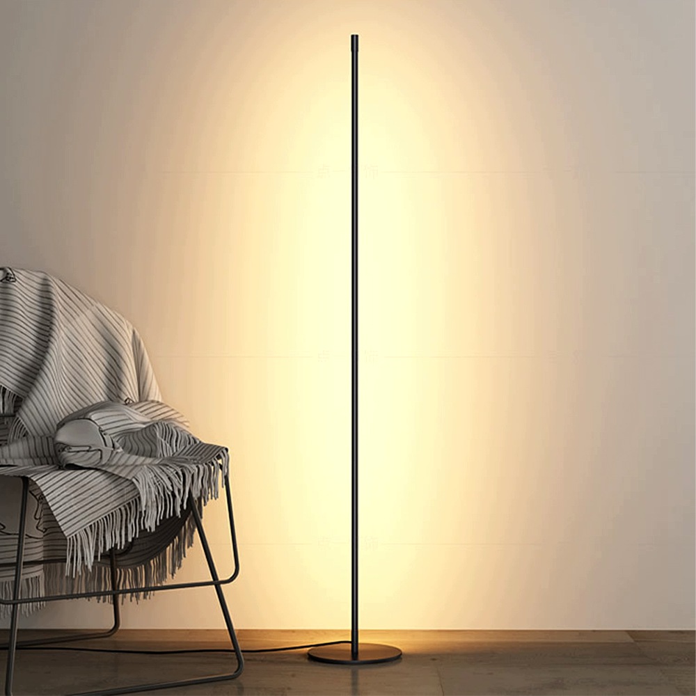 Stojací Led podlahová lampa Edishine černá 147 cm 3000K 1100LM