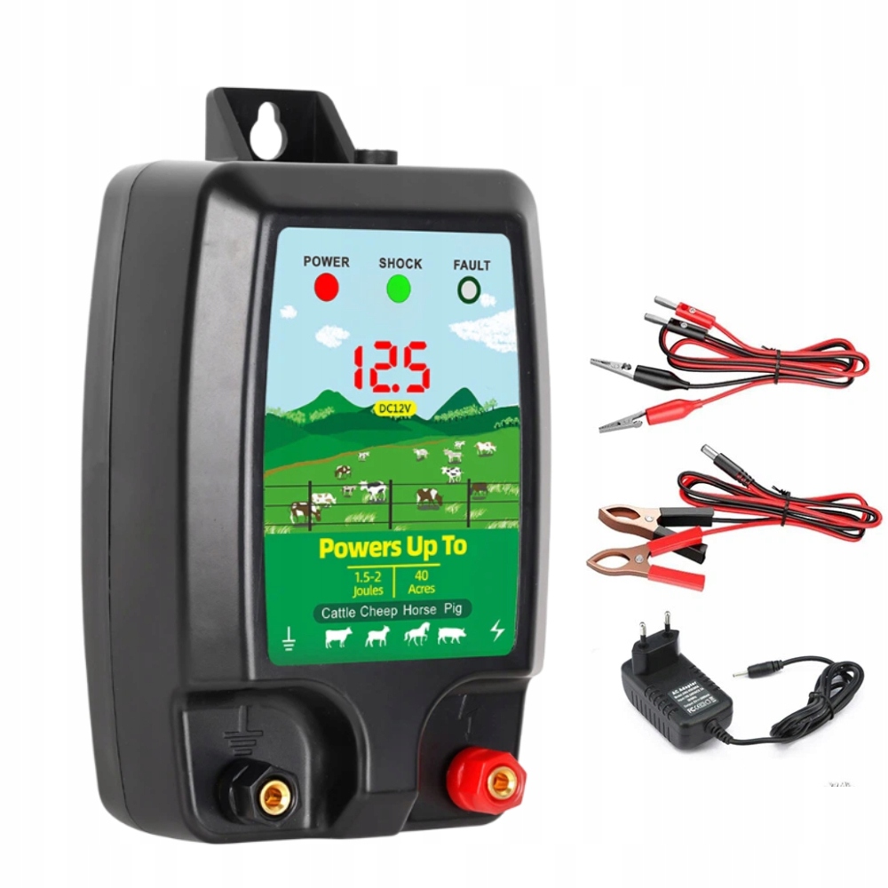 Sada elektrického plotu pro hospodářská zvířata 12V/230V