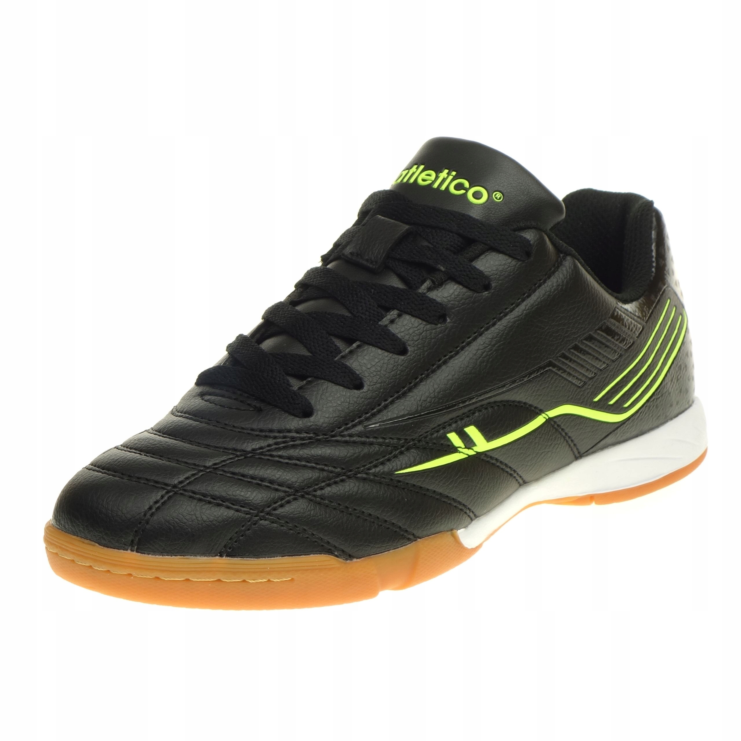 Halové boty Atletico Sportovní fotbalové halovky šité černé 37