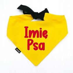 Levně Personalizovaná Nákrčník s jménem Psa Psiakrew žlutá M