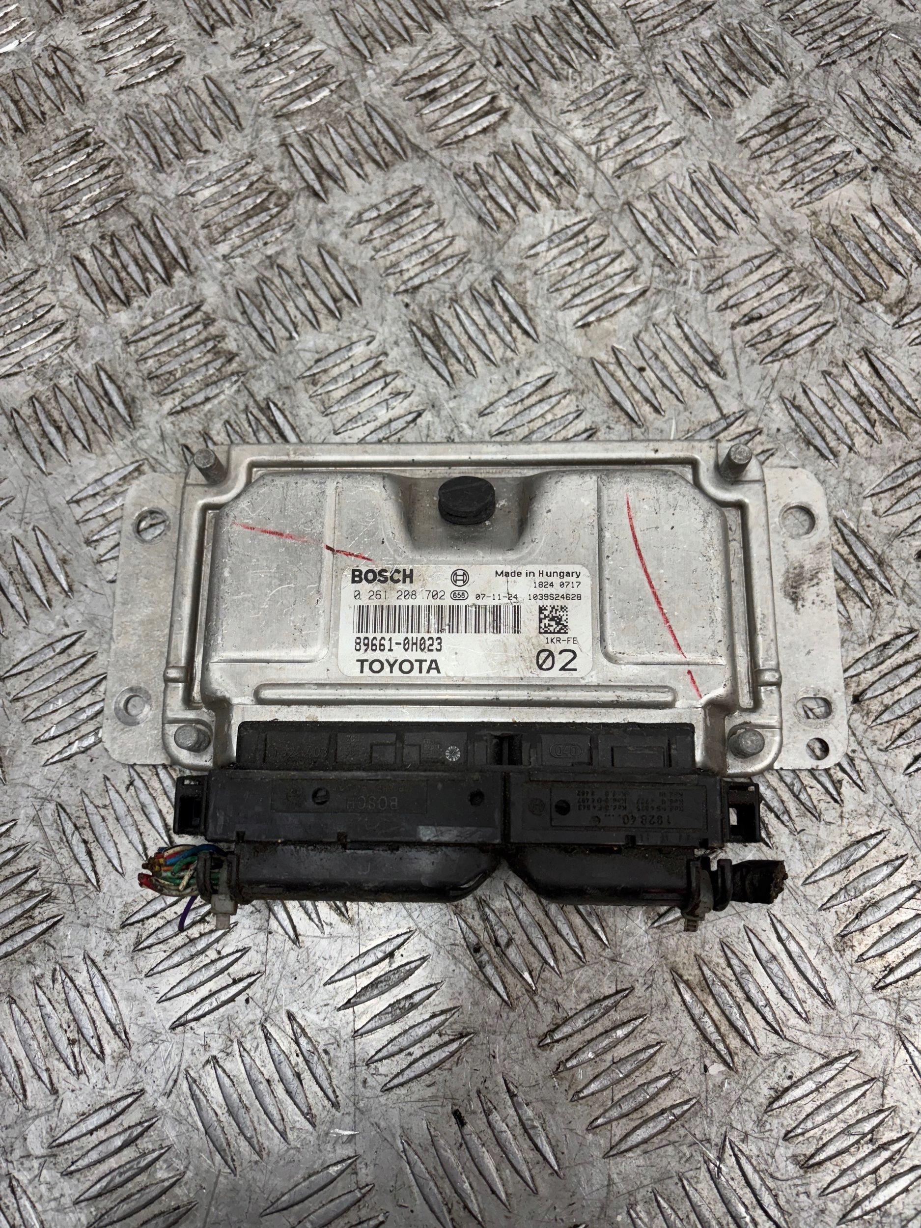 control unit of the engine computer TOYOTA AYGO 1.0 89661-0H023