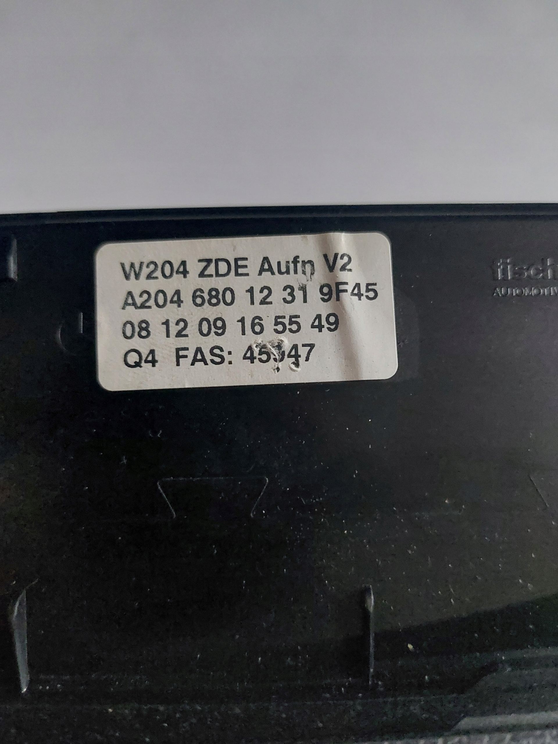 Display MERCEDES W204 A20468012319F45