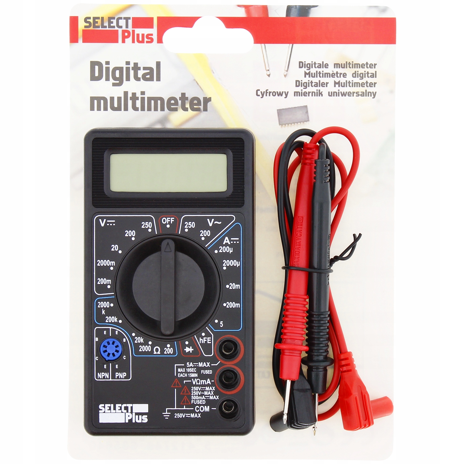 

Miernik napięcia Multimetr cyfrowy DT-830B