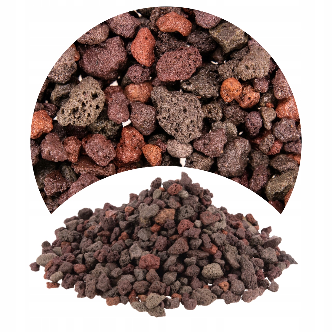 2kg Podłoże do Akwarium Lawa Wulkaniczna 5-10mm