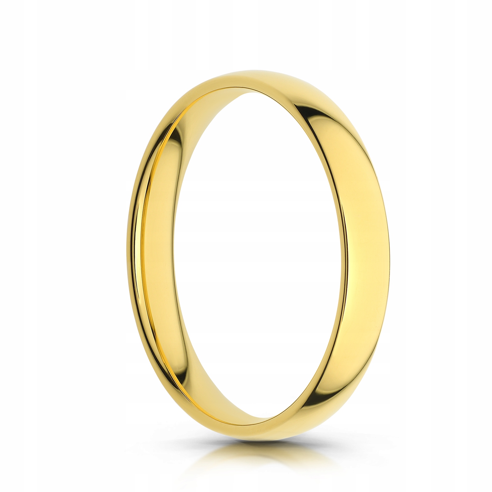 Zlatý Klasický Půlkruhový Prsten 585, Velikost 29