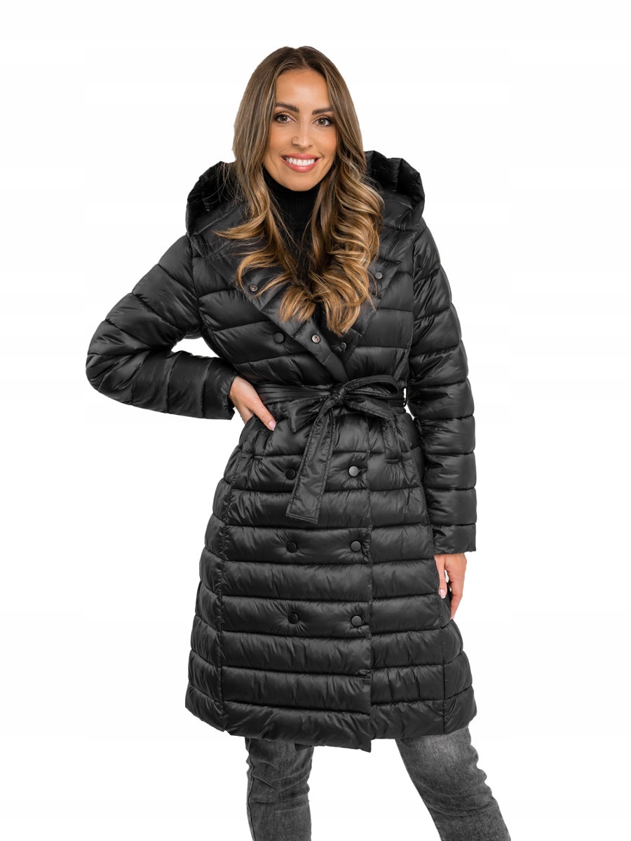 Dlouhá Přechodová Bunda Černá 5M3159 Denley_xl