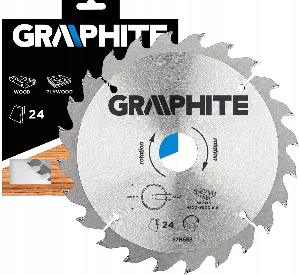 

Graphite Tarcza Do Pilarki 190x30mm 24z Redukcje