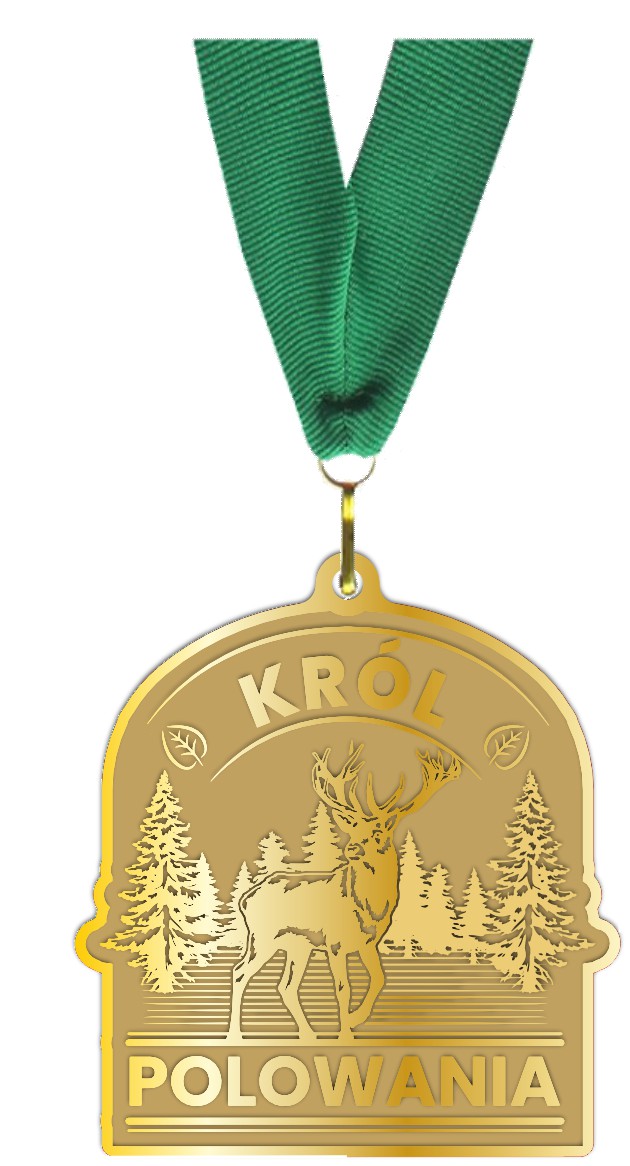 3x Lovecká medaile odlitek Král Vicekrál Pudlař Jelen 7,5 cm popis stuha