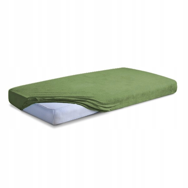 Froté prostěradlo s gumičkou 180x200 zelené travnaté 35 Premium