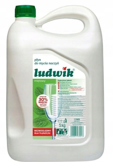 

Ludwik 5L Płyn do mycia naczyń mięta 5kg