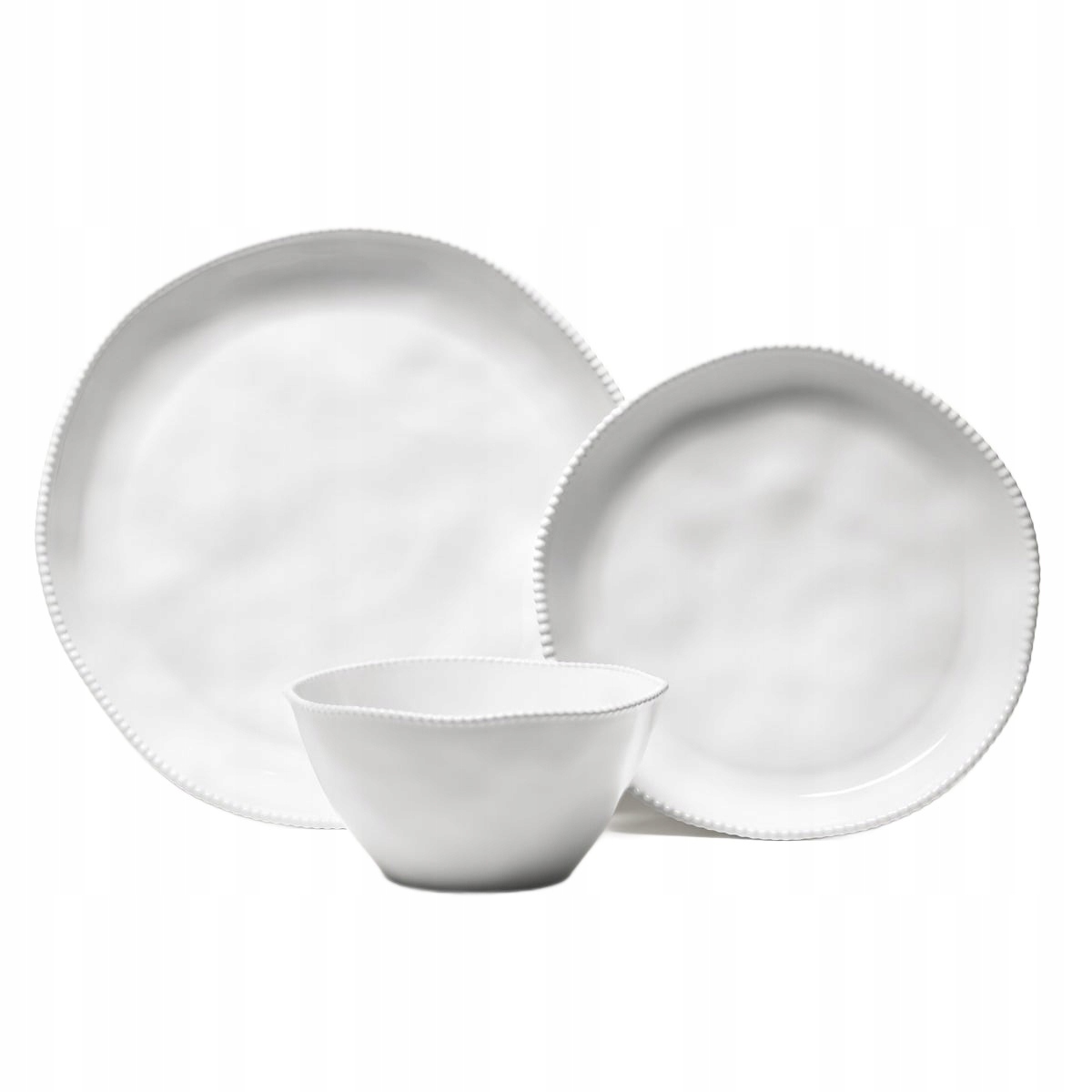 Jídelní sada Padra bílá 6 ks Homla