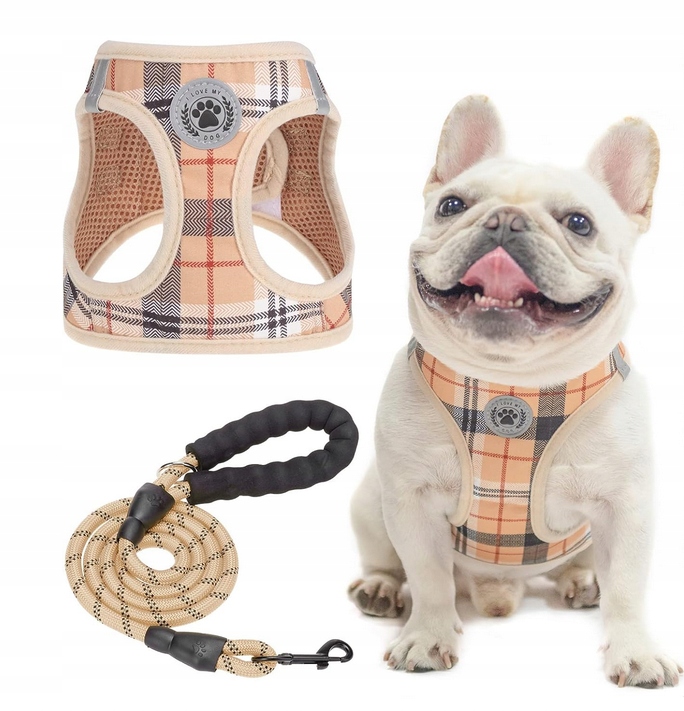 Levně Beztlakové postroje s vodítkem pro psa, prodyšné, reflexní, L