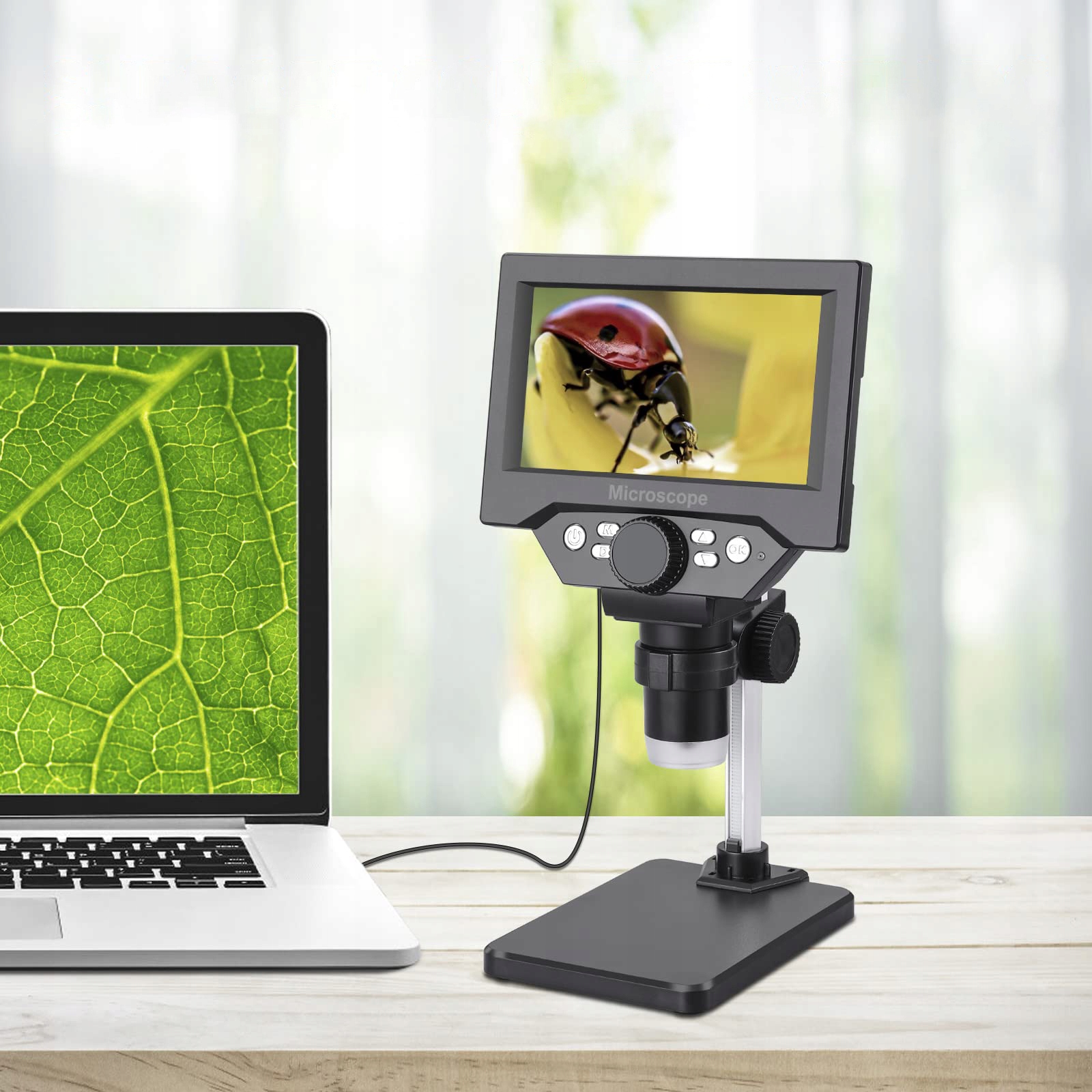 Digitální Přenosný Mikroskop Pro Pájení Fhd 1080P, Displej 5,5"