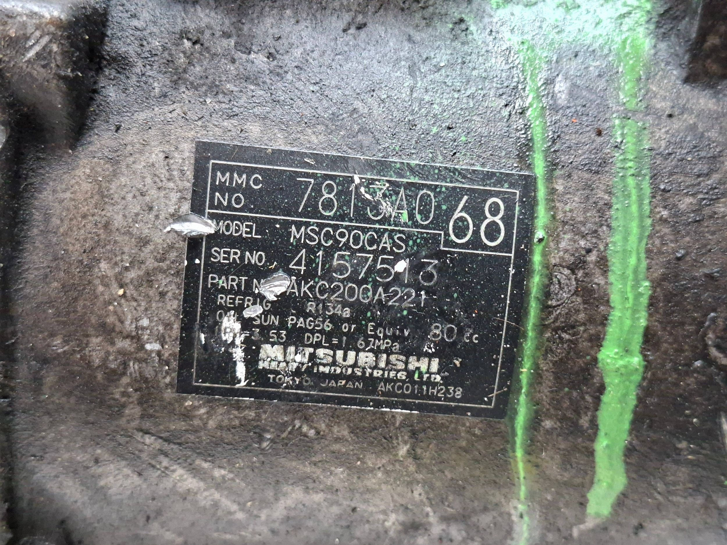compressore aria condizionata MITSUBISHI OUTLANDER C-CROSSER 06-12 2.2 D 7813A068