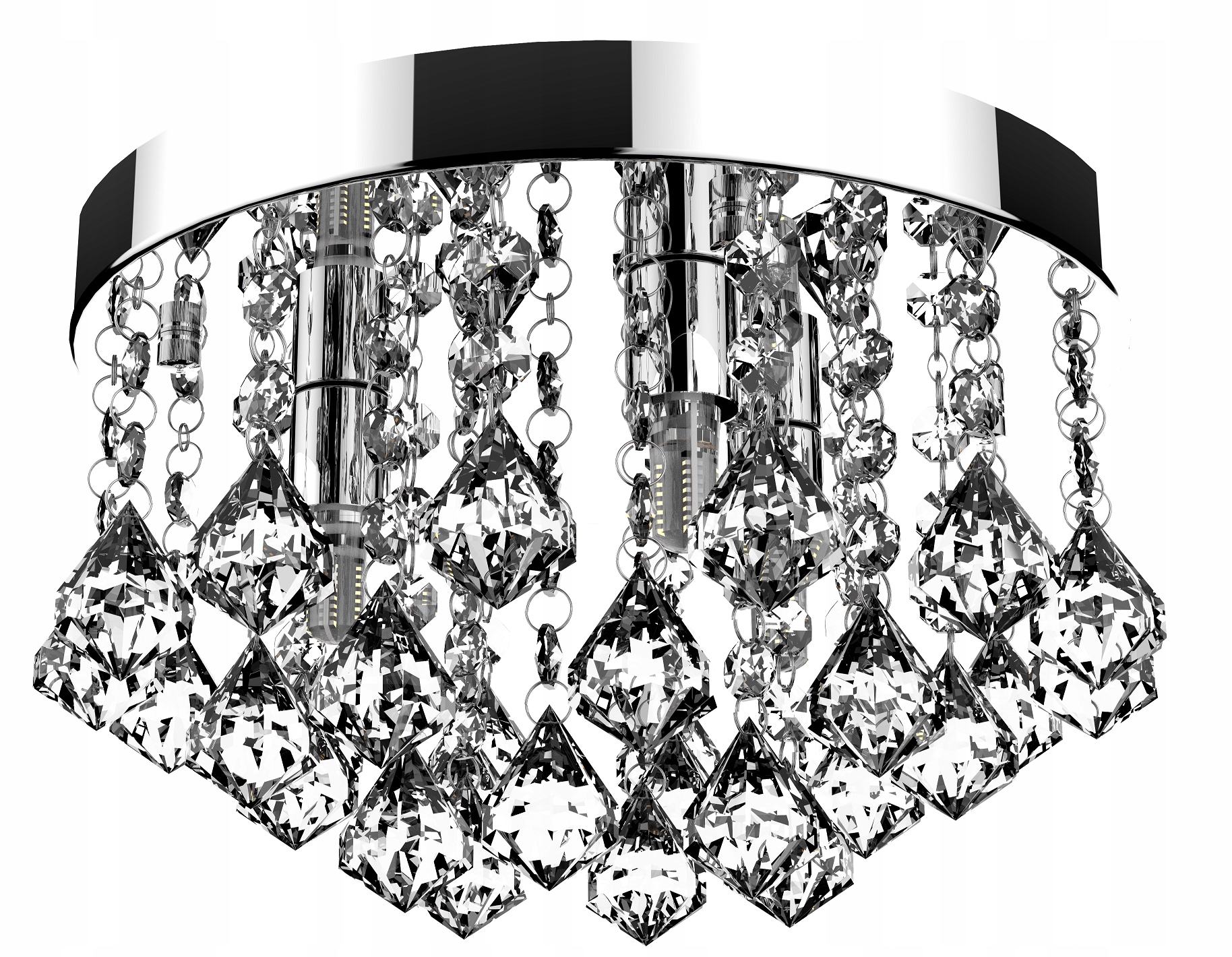

Lampa Wisząca Plafon Żyrandol Sufitowa Kryształki