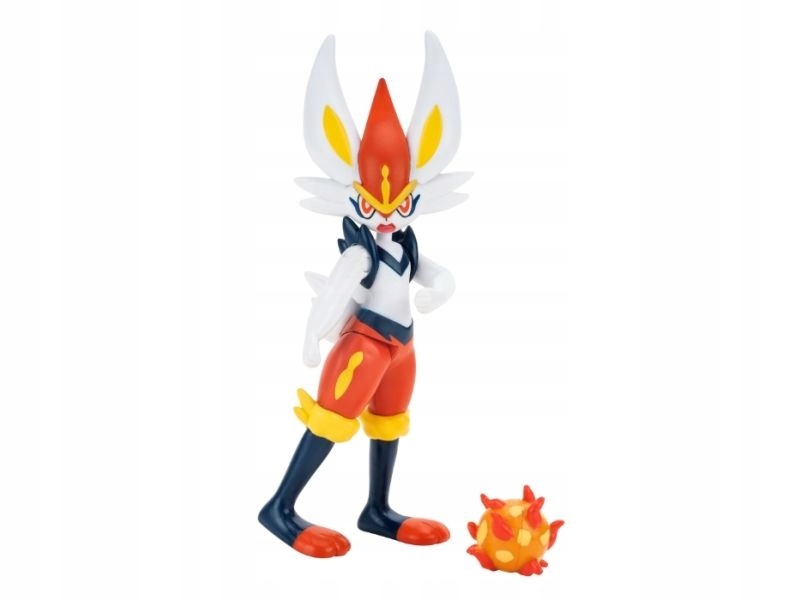 Pokemon Ruchoma Figurka kolekcjonerska Cinderace Artykulacja 12 cm