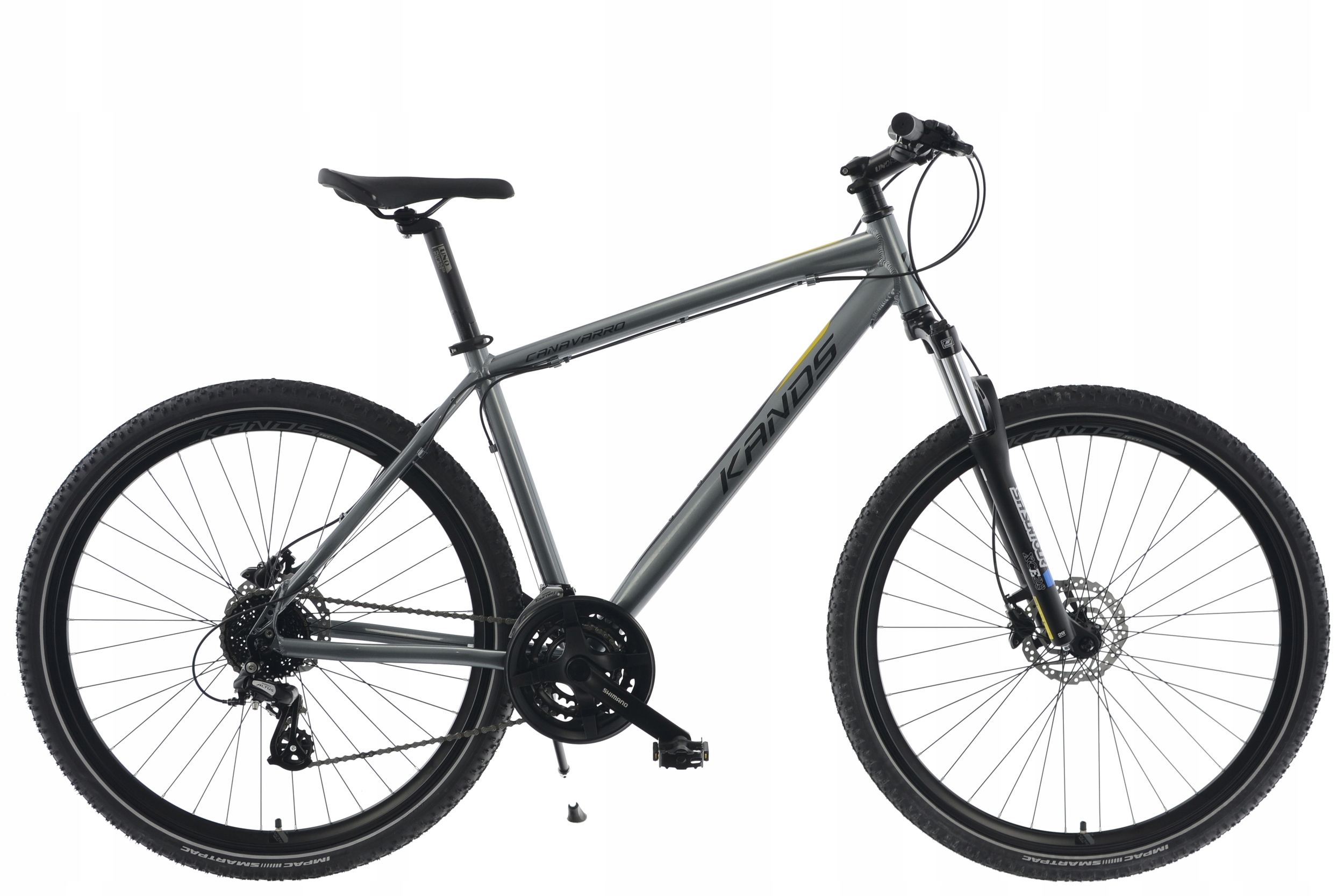 Rower Crossowy 28 Kands Canavaro grafit-żółty R17