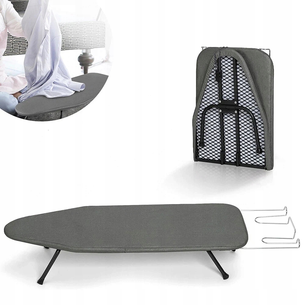 Skládací Žehlicí Prkno Na Stůl Do Skříně, Zasouvací Nástěnný Držák, Šedá Barva