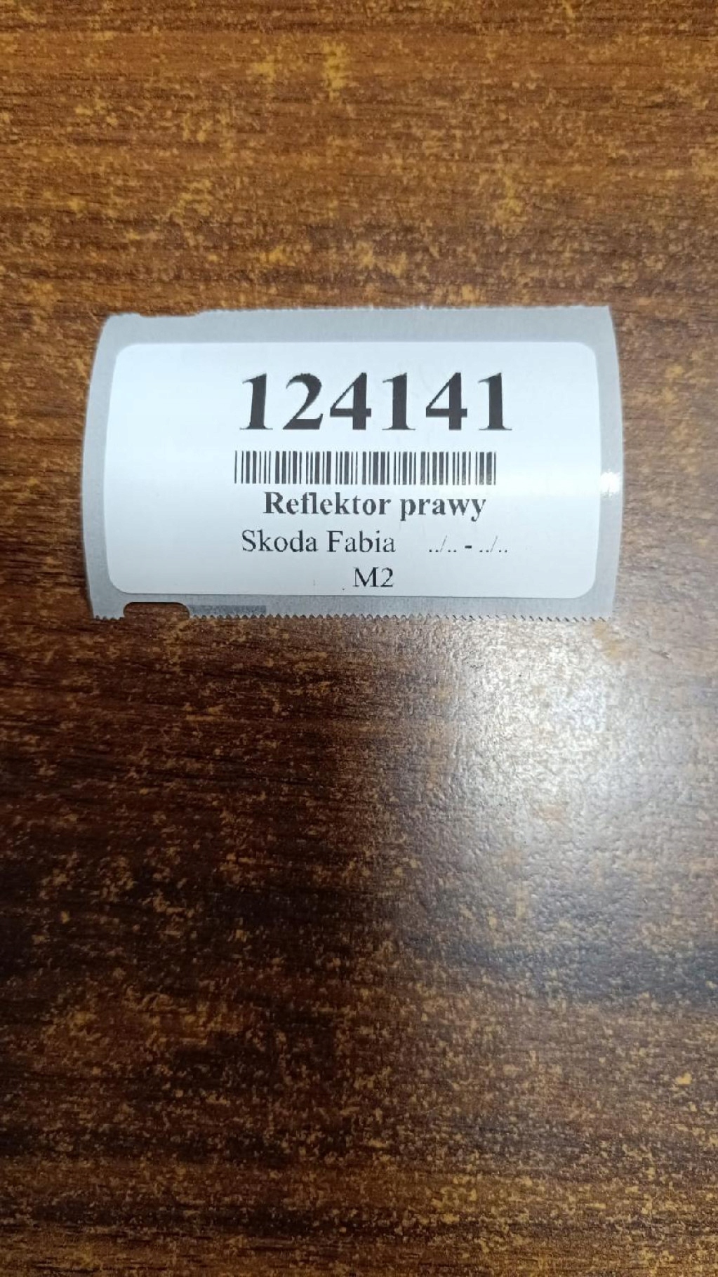 SKODA FABIA REFLEKTOR light right front