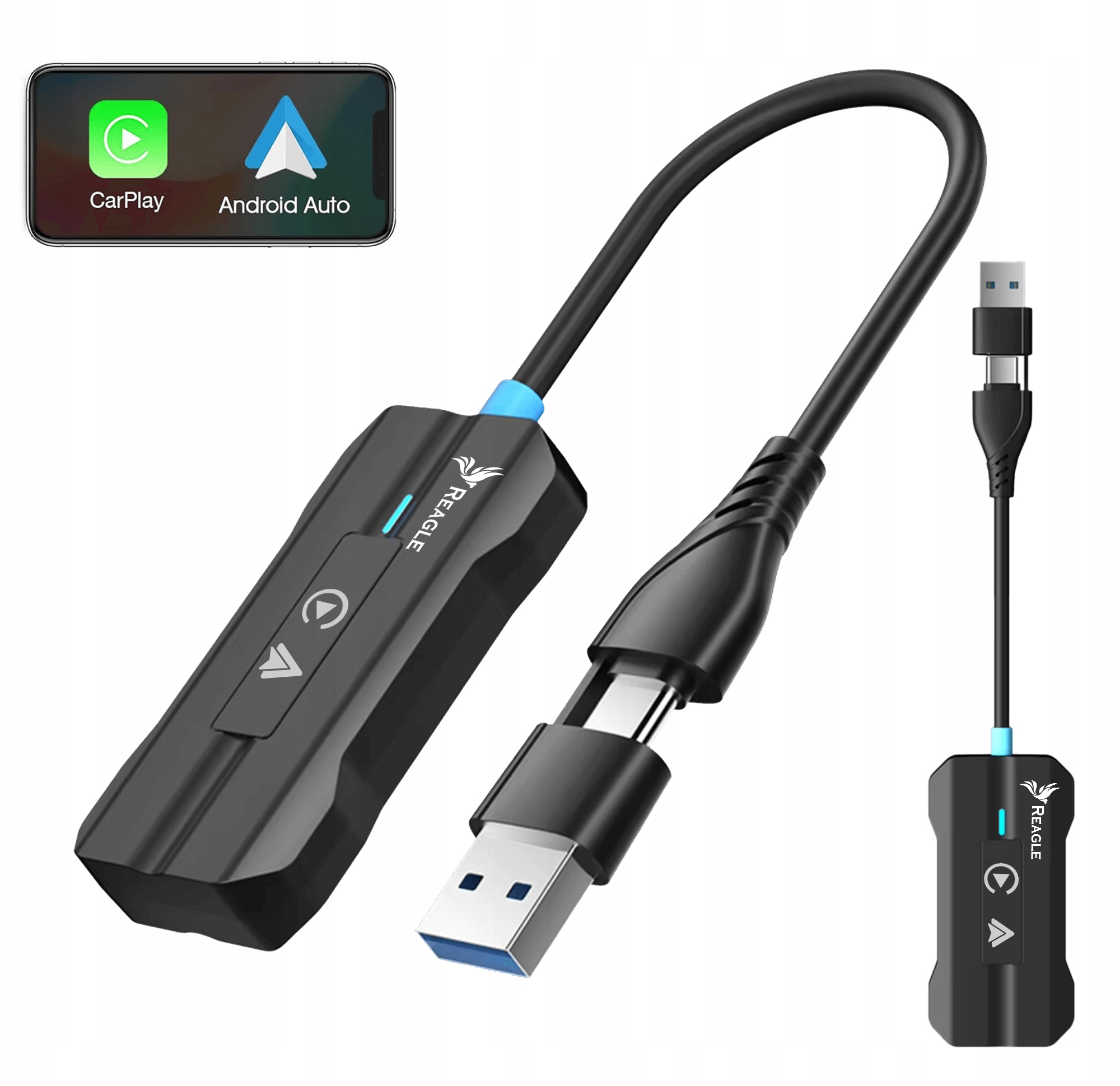 Bezdrátový Carplay Android Auto Adaptér Do Auta Pro Apple Iphone