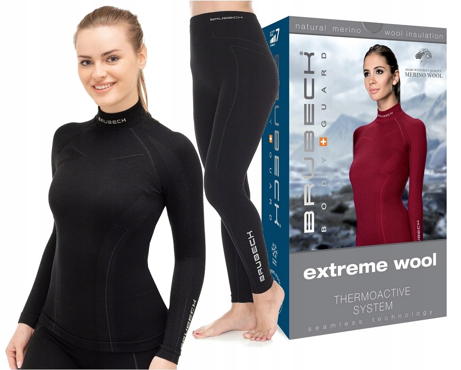 Brubeck Wool Bielizna Termiczna Do Wspinaczki -XL