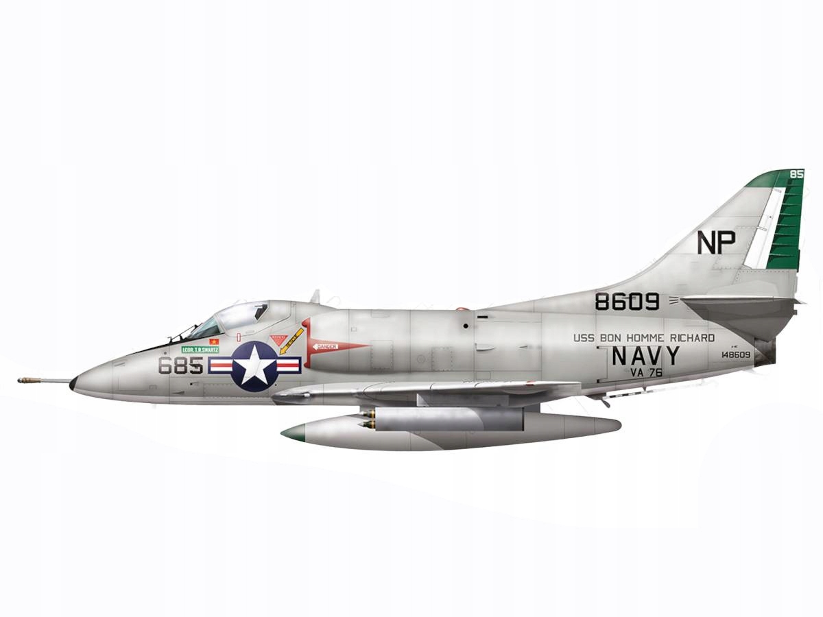 Samolot Douglas A-4C Skyhawk model 48032 Hobby 2000