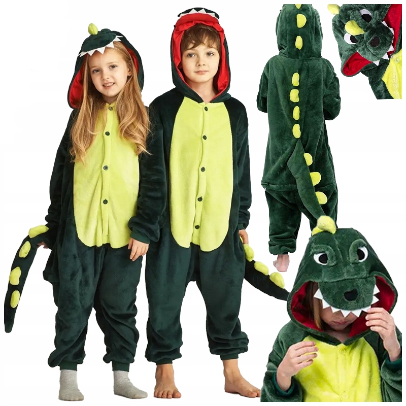 DINOSAURUS KIGURUMI PYŽAMO DRAK OBLEČENIE NA MAŠKARNÝ PLES ONESIE