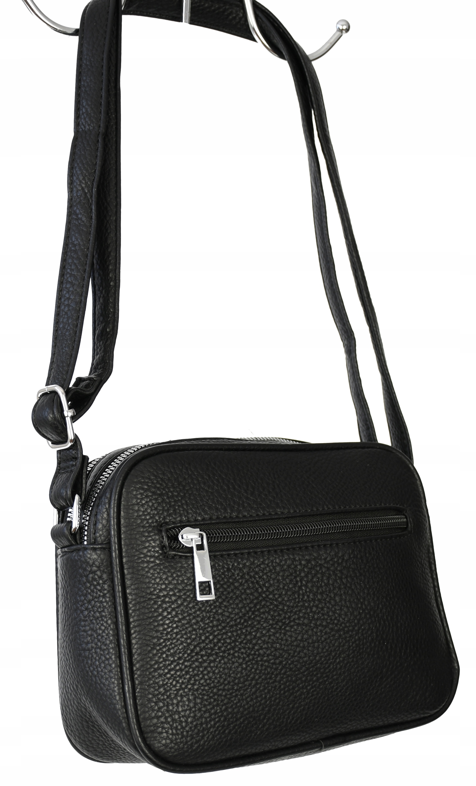 TOREBKA LISTONOSZKA damska 2 komory listonoszki Kolor czarny