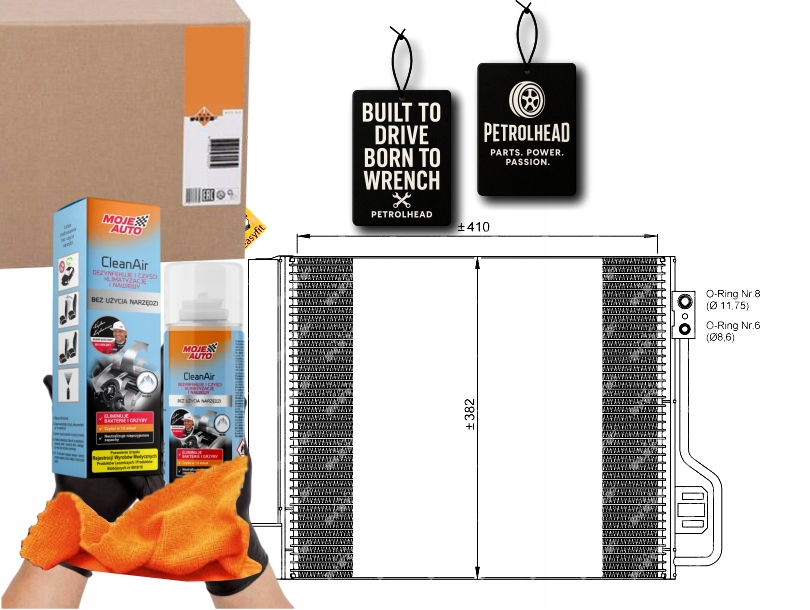 Kondenzátor Klimatizace Smart Fortwo Cabrio Coupe 0 #Petrolhead Pro+ Kit9