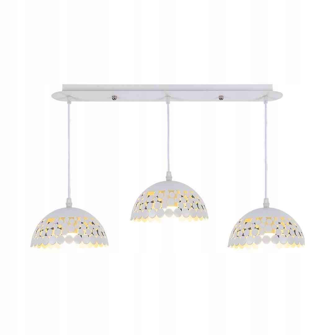 Závěsná lampa Lisa White 3xE27