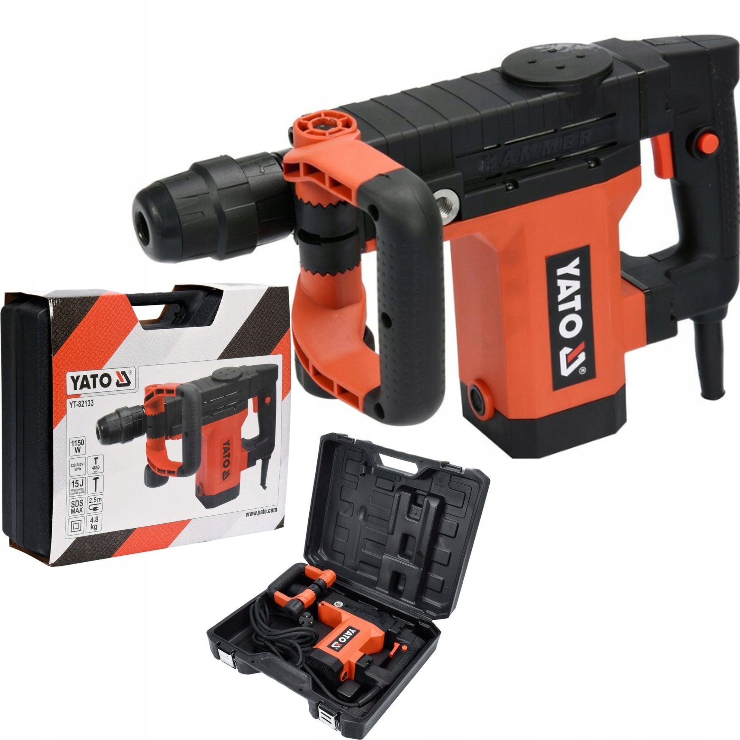 Yato Síťové Sekací Kladivo Sds Max 15J Kování YT-82133