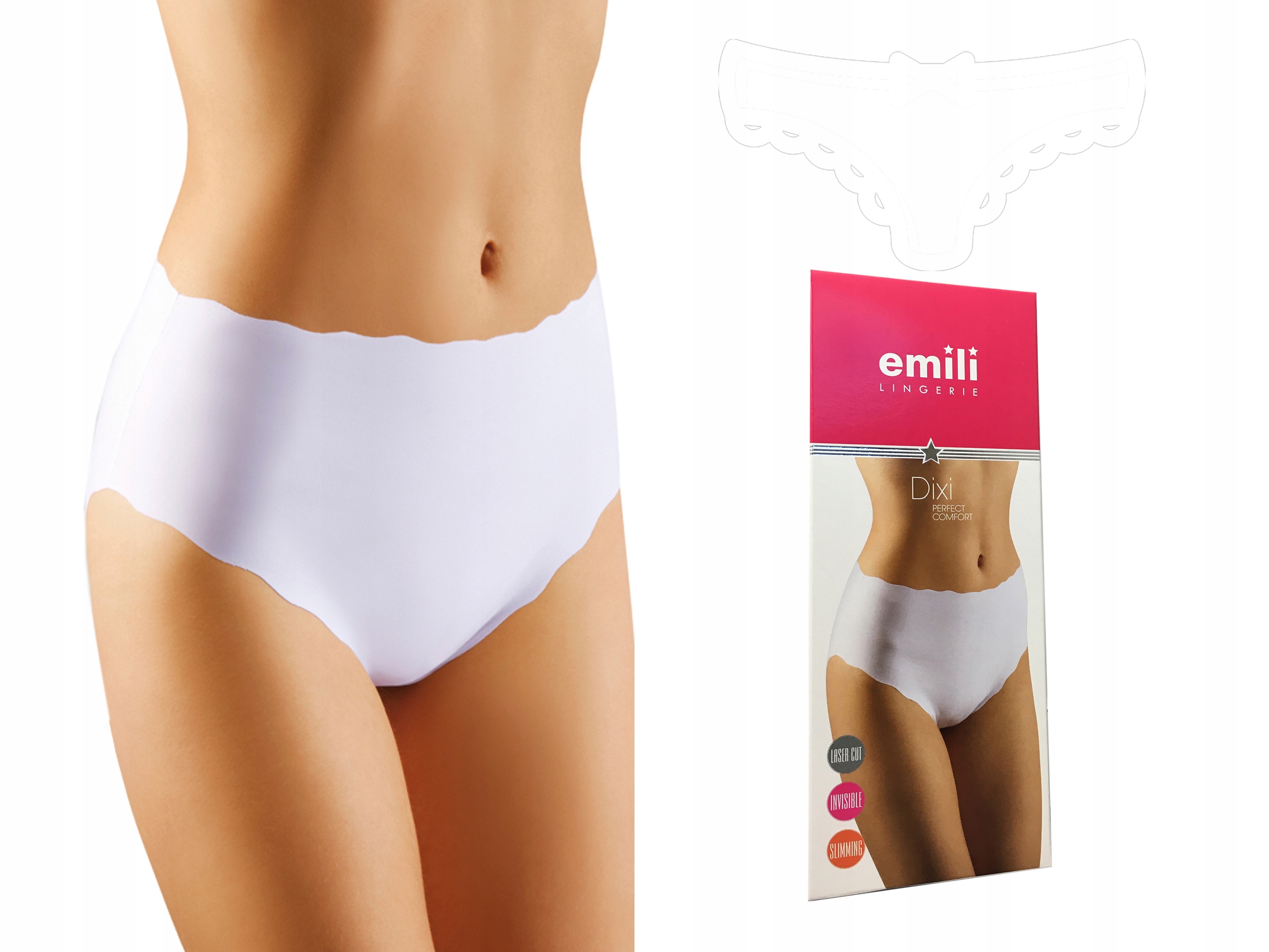 

Emili Dixi Figi LaserCut Wyszczuplające biały L