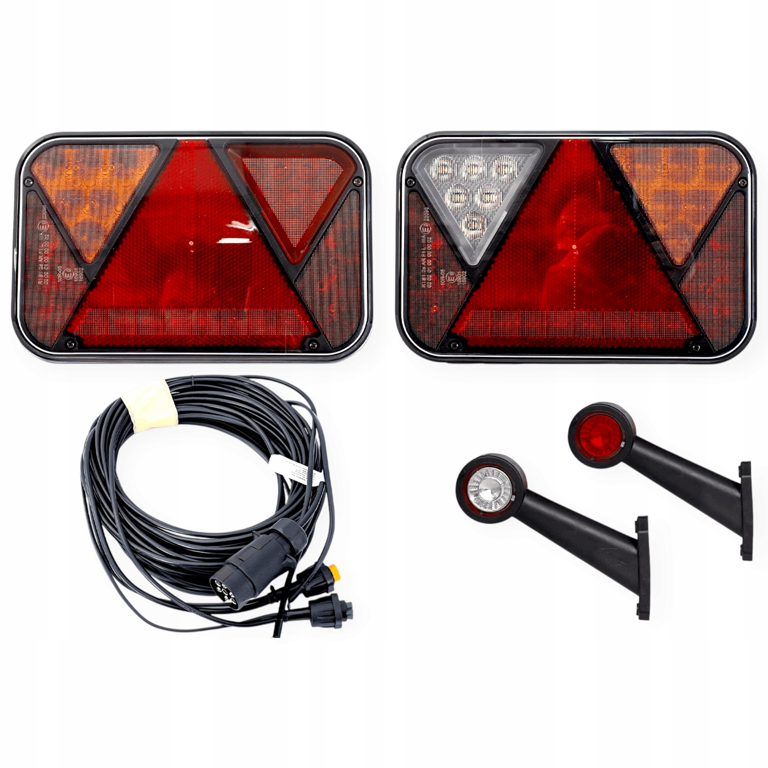 Lampy pro přívěs Zadní Led Fristom FT-270, Obrysové Led S Paprskem 7M 7PIN