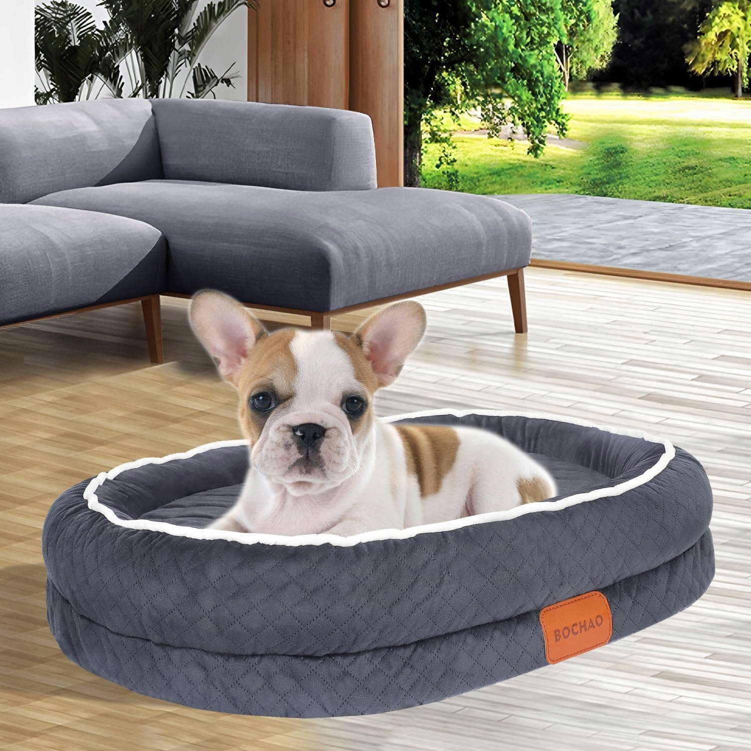 Pelíšek pro psa Potah vajíčko Pohovka Memory 71x55x15 Grey